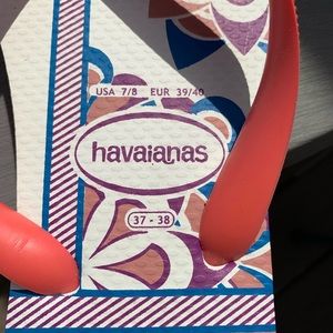 Havaianas flip flops size 7/8 (Eur 39/40) NWOT